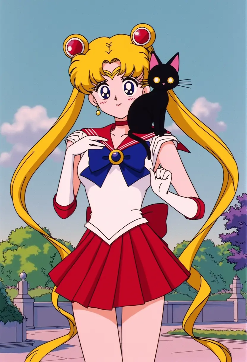 ai sailor moon anime art image