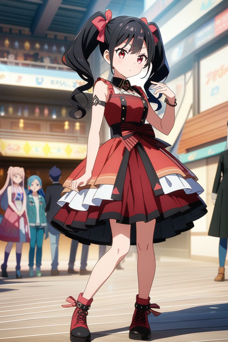 AI anime girl black hair