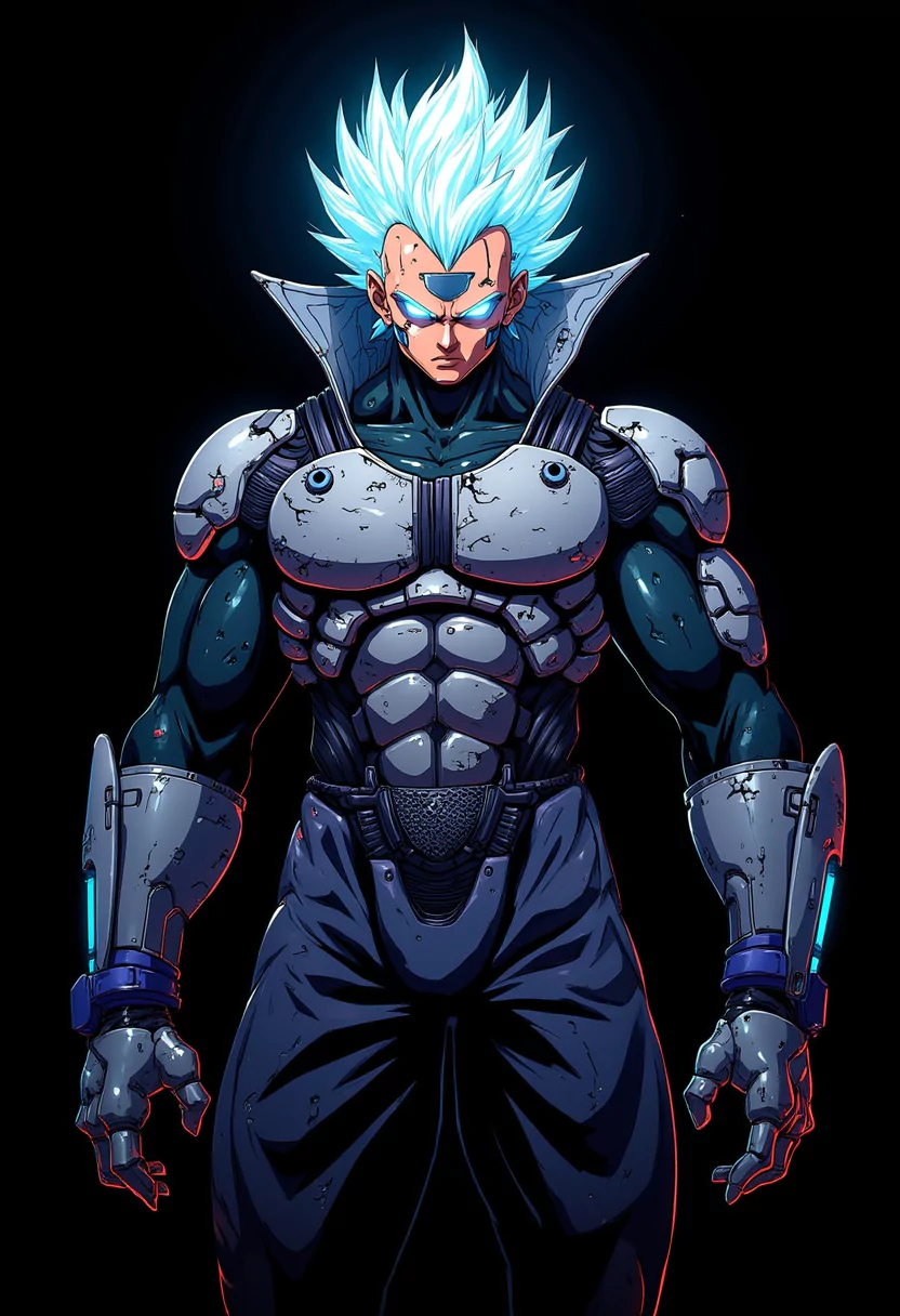 ai cyberpunk anime vegeta